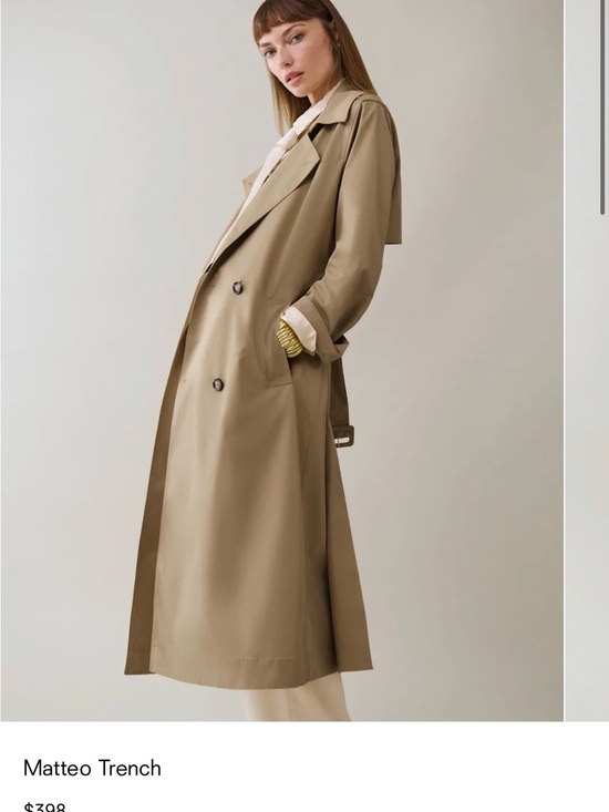 Reformation Jackets & Blazers - Reformation Matteo Trench Coat in Khaki